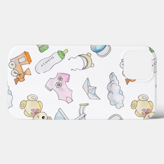 Coques Case-Mate iPhone Amusants trucs pour bébés (Verso (horizontal))
