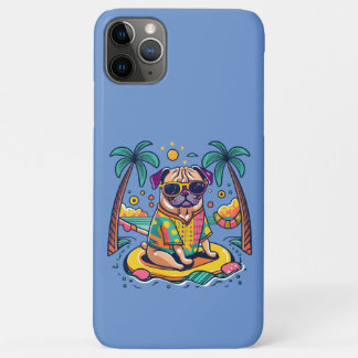 Case-Mate iPhone Case Amusement d'été avec un mignon chien Carlin dans l