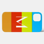 Coques Case-Mate iPhone Amusement personnalisé d'été de monogramme (Verso (horizontal))