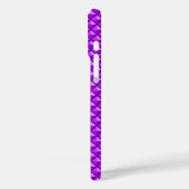 Coques Case-Mate iPhone Amythyst purple, enamel look, étudiant ded grid (Verso / Gauche)
