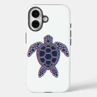 Anaglyphe Rouge Et Bleu 3D Effet Glitch Tortue de