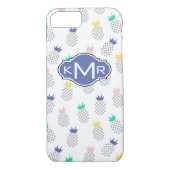 Coques Case-Mate iPhone Ananas Abstraits | Monogramme (Dos)