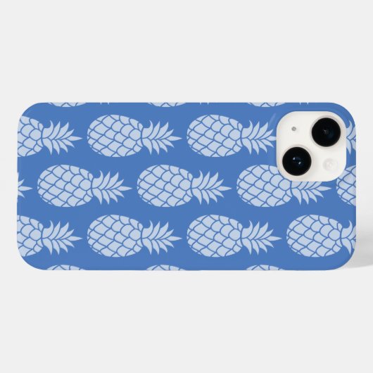 Coques Case-Mate iPhone Ananas bleu (Verso (horizontal))
