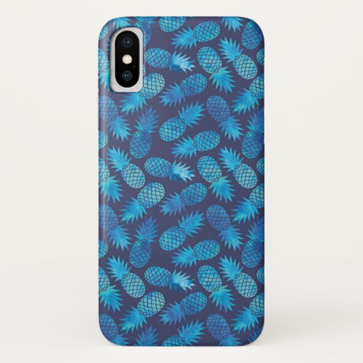 Coques Case-Mate iPhone Ananas Blue Tie Dye (Dos)