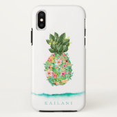 Coques Case-Mate iPhone Ananas botanique élégant (Dos)