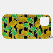Coques Case-Mate iPhone Ananas D'Or Sur Les Grilles (Verso (horizontal))