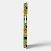 Coques Case-Mate iPhone Ananas D'Or Sur Les Grilles | Monogramme (Verso / Droite)