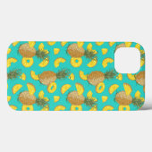 Coques Case-Mate iPhone Ananas En Couleur Turquoise (Verso (horizontal))