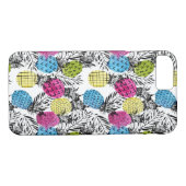 Coques Case-Mate iPhone Ananas et palmettes d'art de bruit (Dos (Horizontal))