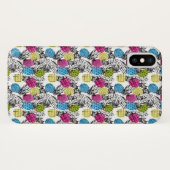 Coques Case-Mate iPhone Ananas et palmettes d'art de bruit (Dos (Horizontal))