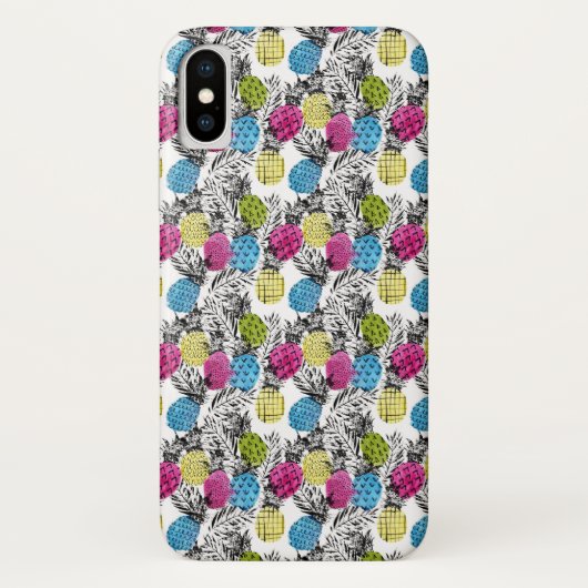 Coques Case-Mate iPhone Ananas et palmettes d'art de bruit (Dos)