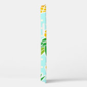 Coques Case-Mate iPhone Ananas Exotiques : Polka Bleu-Dot Amusant. (Verso / Droite)