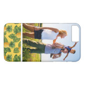 Coques Case-Mate iPhone Ananas faits sur commande de photo et feuille (Dos (Horizontal))