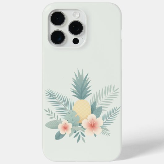 Coques Case-Mate iPhone Ananas floral & Hawaiian (Verso)
