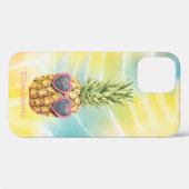 Coques Case-Mate iPhone Ananas Frais, Tie-Dye Arc-en-Ciel Aquarelle (Verso (horizontal))