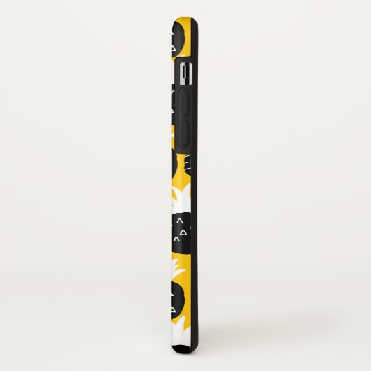 Coques Case-Mate iPhone Ananas noir (Dos/Gauche)