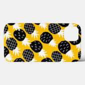 Coques Case-Mate iPhone Ananas noir (Verso (horizontal))