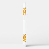 Coques Case-Mate iPhone Ananas peint à la main, arrière - plan aquarelle. (Verso / Droite)