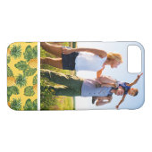 Coques Case-Mate iPhone Ananas Photo Personnalisé & Feuilles Tropicaux En (Dos (Horizontal))