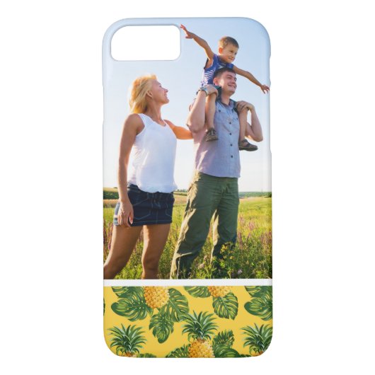 Coques Case-Mate iPhone Ananas Photo Personnalisé & Feuilles Tropicaux En (Dos)