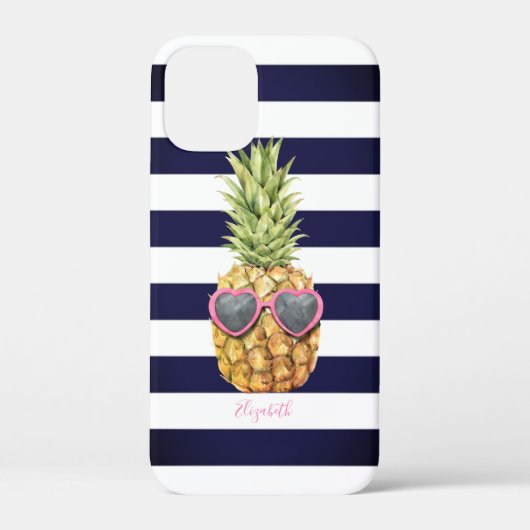 Coques Case-Mate iPhone Ananas rayé adorable et cool (Verso)