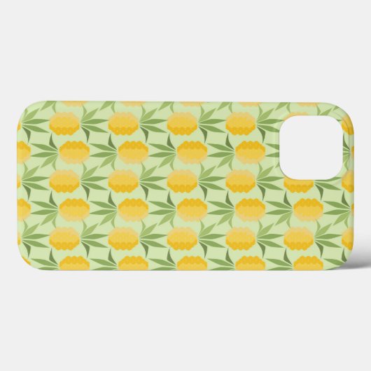 Coques Case-Mate iPhone Ananas rétro (Verso (horizontal))