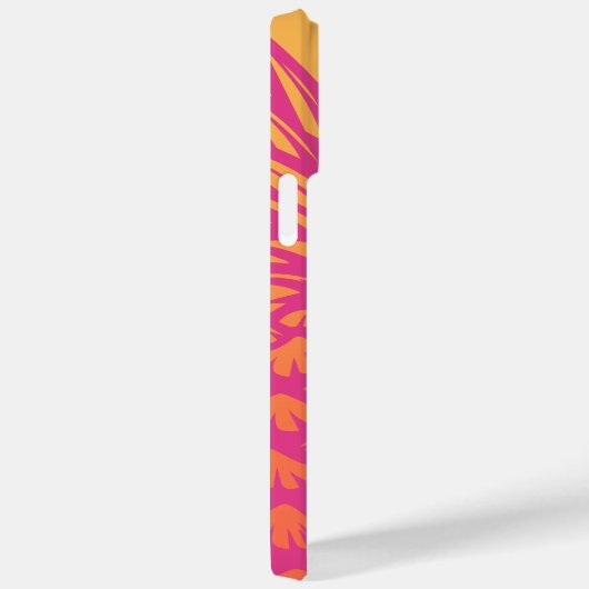 Coques Case-Mate iPhone Ananas rose chaud orange dégradé jaune rétro (Verso / Droite)