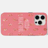 Coques Case-Mate iPhone Ananas rose Gold Tropical Parties scintillant (Verso (horizontal))