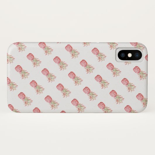 Coques Case-Mate iPhone Ananas | rose tropical (Dos (Horizontal))