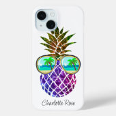 Coques Case-Mate iPhone Ananas rose violet tropical (Verso)