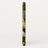 Coques Case-Mate iPhone Ananas sur arrière - plan jaune (Dos/Droite)