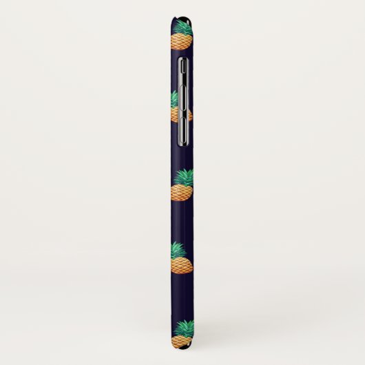 Coques Case-Mate iPhone Ananas sur la marine (Dos/Gauche)