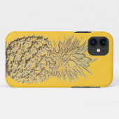 Coques Case-Mate iPhone Ananas sur l'or jaune (Dos (Horizontal))