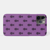 Coques Case-Mate iPhone Ananas Tropical Fruit Été Violet Noir (Dos (Horizontal))
