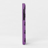 Coques Case-Mate iPhone Ananas Tropical Fruit Été Violet Noir (Dos/Gauche)