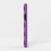 Coques Case-Mate iPhone Ananas Tropical Fruit Été Violet Noir (Dos/Droite)