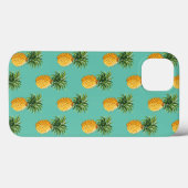 Coques Case-Mate iPhone Ananas Tropical Sur Turquoise (Verso (horizontal))