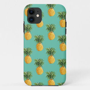 Etui iPhone Case-Mate Ananas Tropical Sur Turquoise