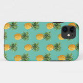 Coques Case-Mate iPhone Ananas Tropical Sur Turquoise (Dos (Horizontal))