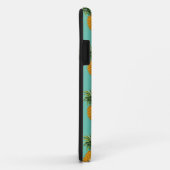 Coques Case-Mate iPhone Ananas Tropical Sur Turquoise (Dos/Droite)