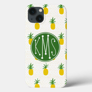 Etui iPhone Case-Mate Ananas tropicaux d'or Monogramme