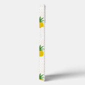 Coques Case-Mate iPhone Ananas tropicaux d'or | Monogramme (Verso / Droite)