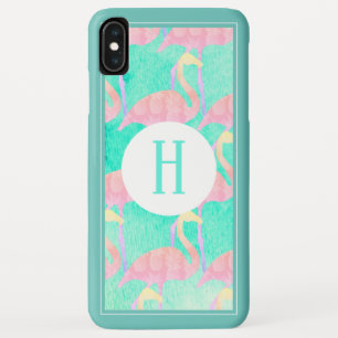 Case-Mate iPhone Case Ananas tropicaux Flamants roses roses   Monogramme