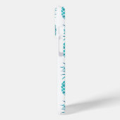 Coques Case-Mate iPhone Ananas tropicaux Turquoise Aqua (Verso / Gauche)