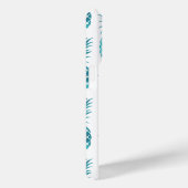 Coques Case-Mate iPhone Ananas tropicaux Turquoise Aqua (Verso / Droite)