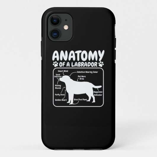 Coques Case-Mate iPhone Anatomie du chien du Labrador (Dos)