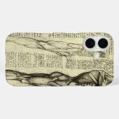 Coques Case-Mate iPhone Anatomie humaine masculine de Léonard de Vinci : l (Verso (horizontal))