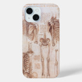 Coques Case-Mate iPhone Anatomie humaine Squelette os par Leonardo da Vinc (Verso)