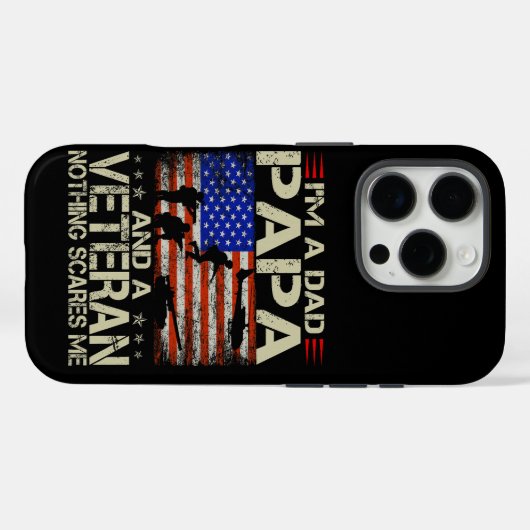 Coques Case-Mate iPhone Ancien combattant (Verso (horizontal))