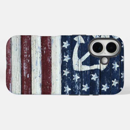 Coques Case-Mate iPhone Ancien drapeau (Verso (horizontal))